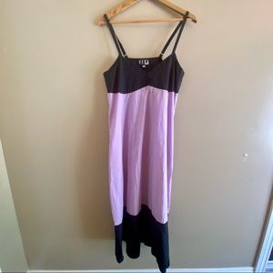 Veda Color Block Purple/Blue Dress